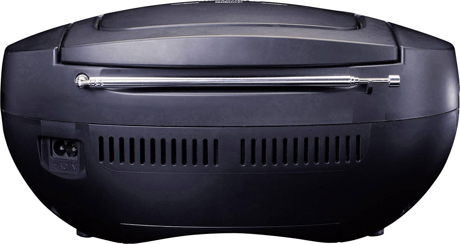 Lenco SCD-501 Radio-lecteur CD FM AUX, Bluetooth, CD, USB rouge, noir
