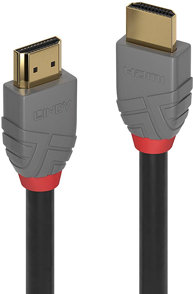 Câble de raccordement LINDY HDMI Fiche mâle HDMI-A, Fiche mâle HDMI-A 2.00 m noir 36963 4K UHD Câble HDMI