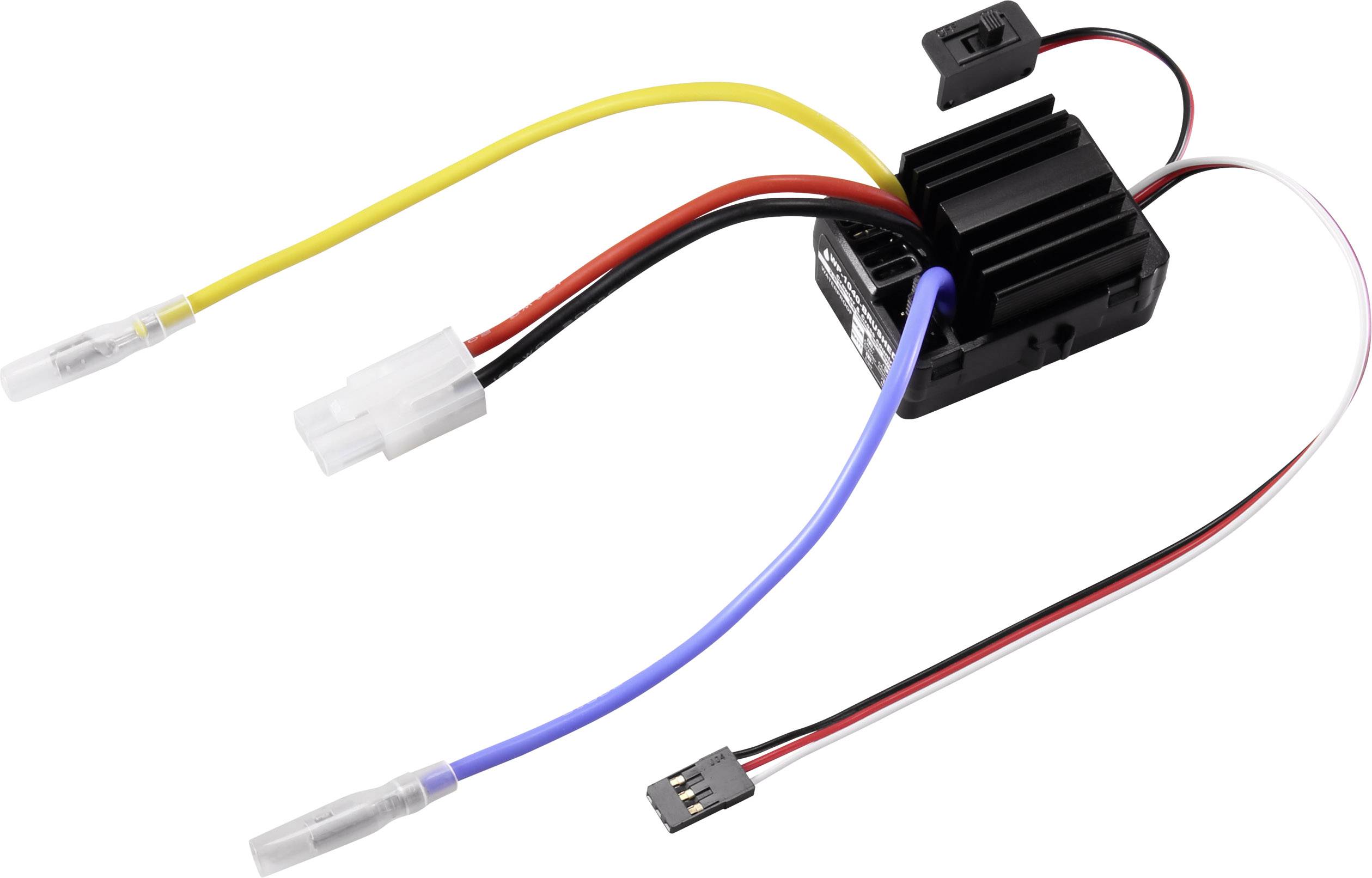 Reely WP-1040 Régulateur de vitesse brushed de voiture Charge admissible (max.): 180 A Limite moteur (nombre de tours): 12