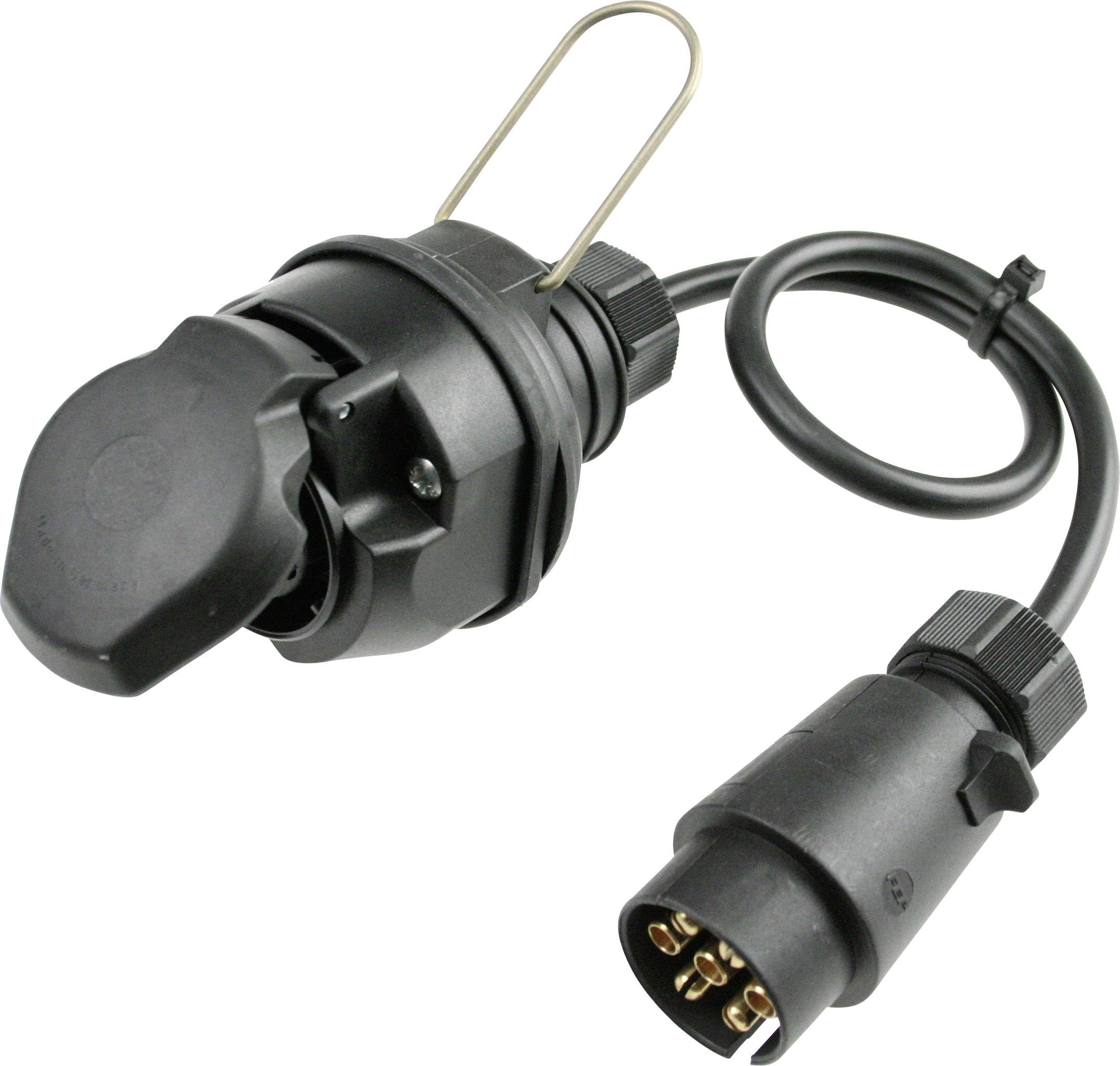 AS Schwabe 60468 Adaptateur pour remorque [prise mâle 7 pôles - prise femelle 13 pôles]
