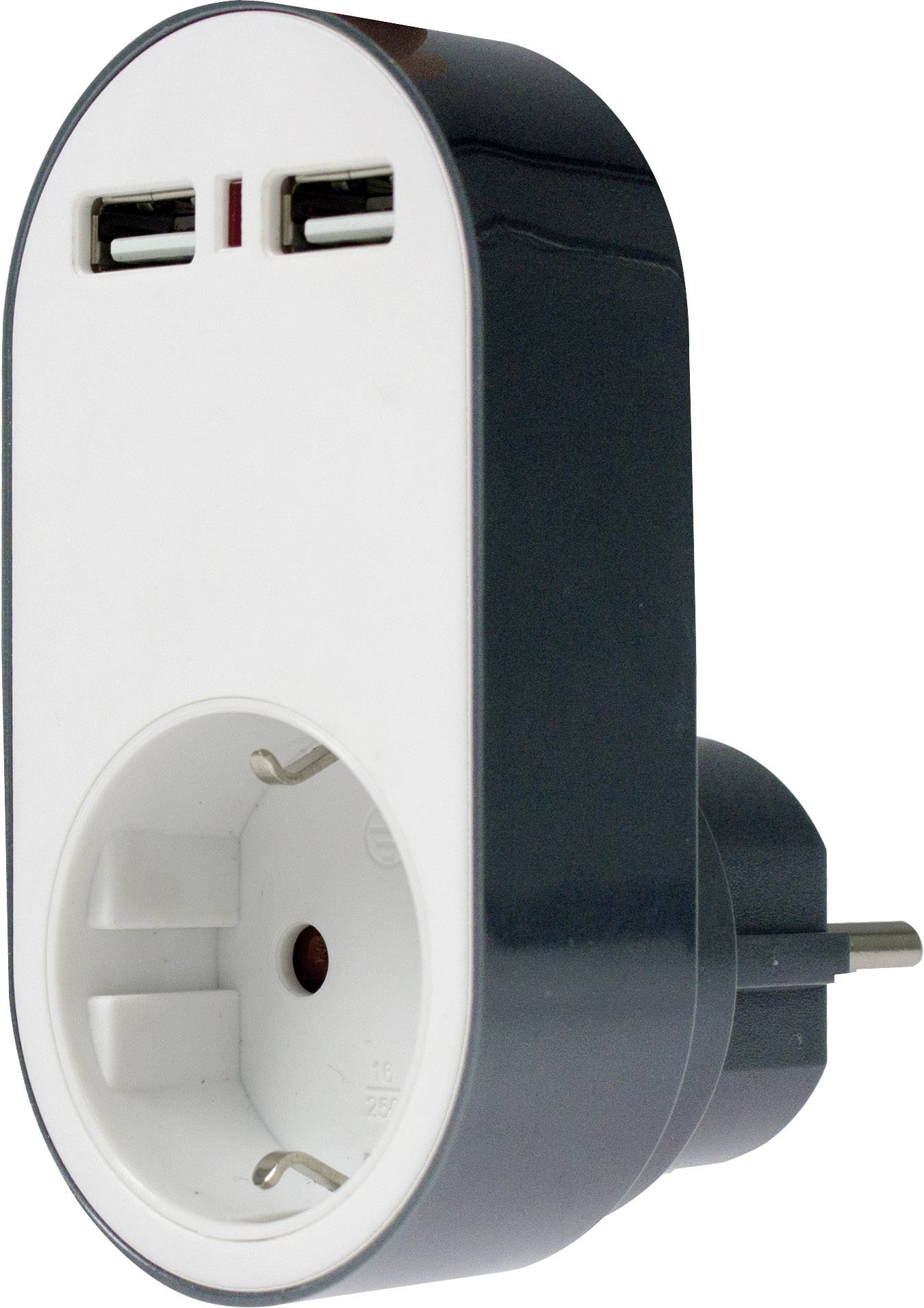 AS Schwabe 18211 Chargeur USB pour prise murale 2 x