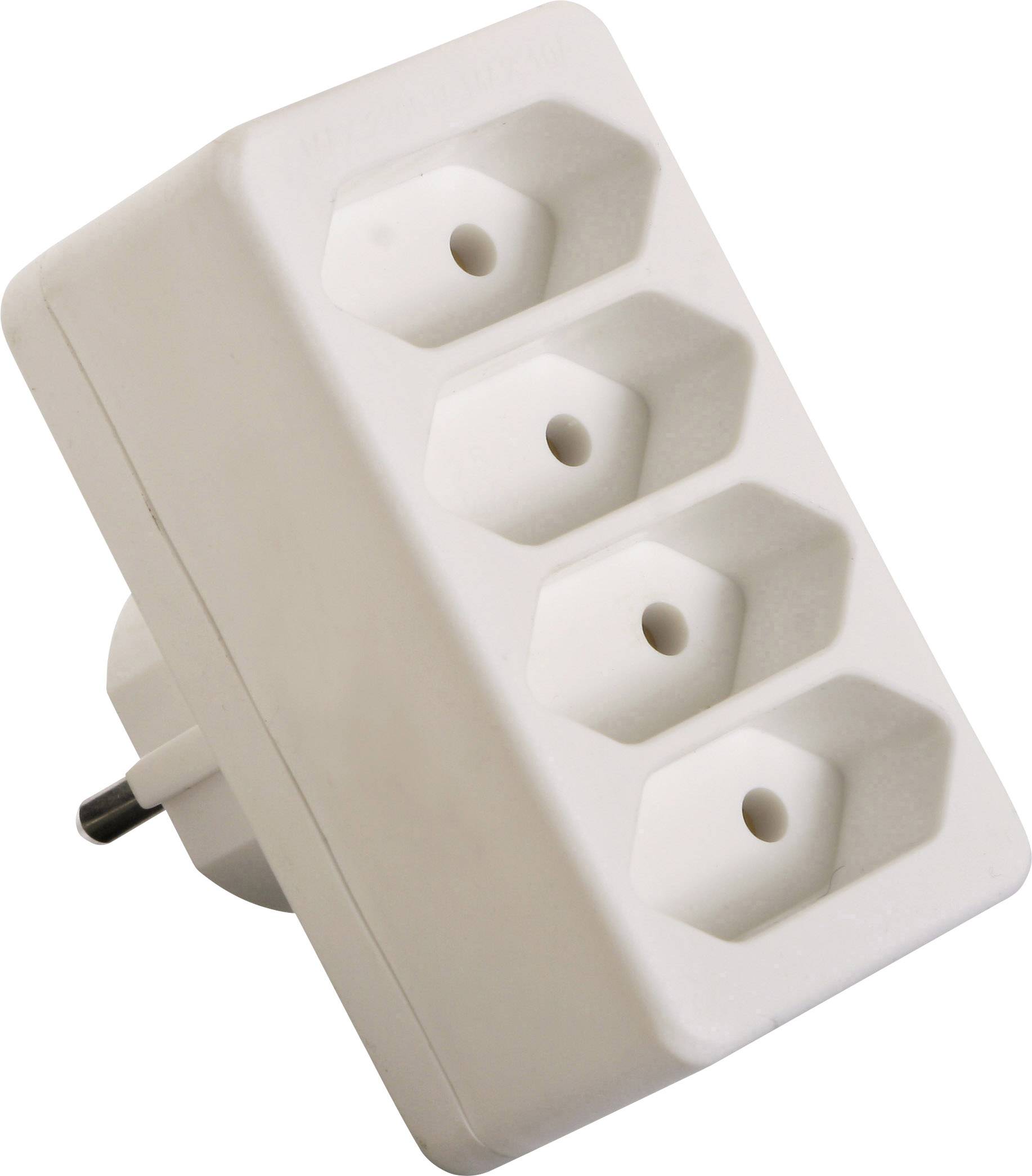 AS Schwabe 48411 Bloc multiprise blanc