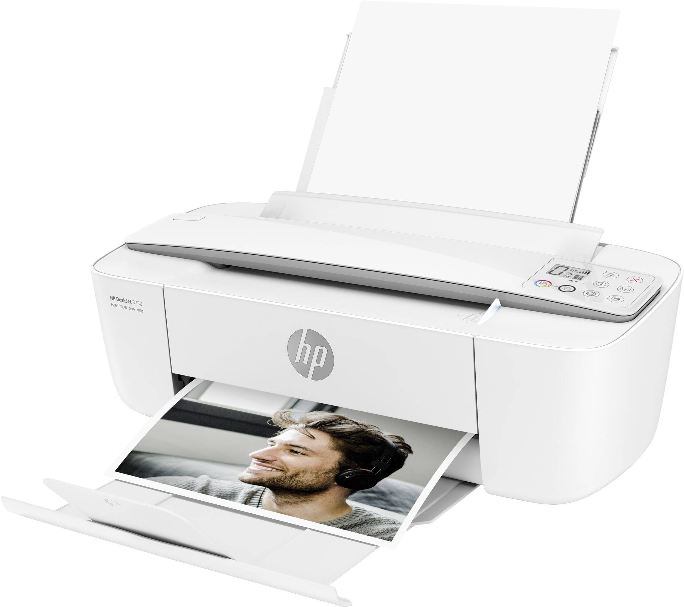 HP DeskJet 3750 All-in-One Imprimante multifonction à jet d'encre couleur A4 imprimante, scanner, photocopieur HP Instant Ink