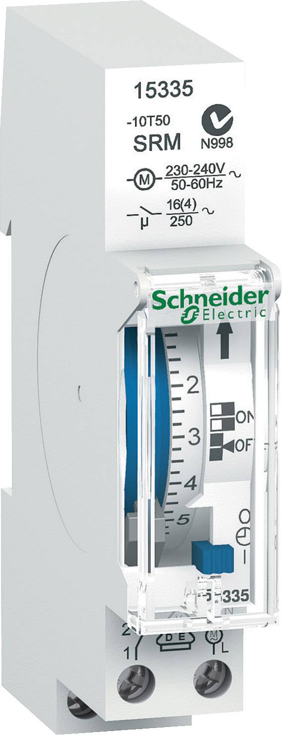 Schneider Electric 15335 Programmateur horaire pour rail analogique 230 V