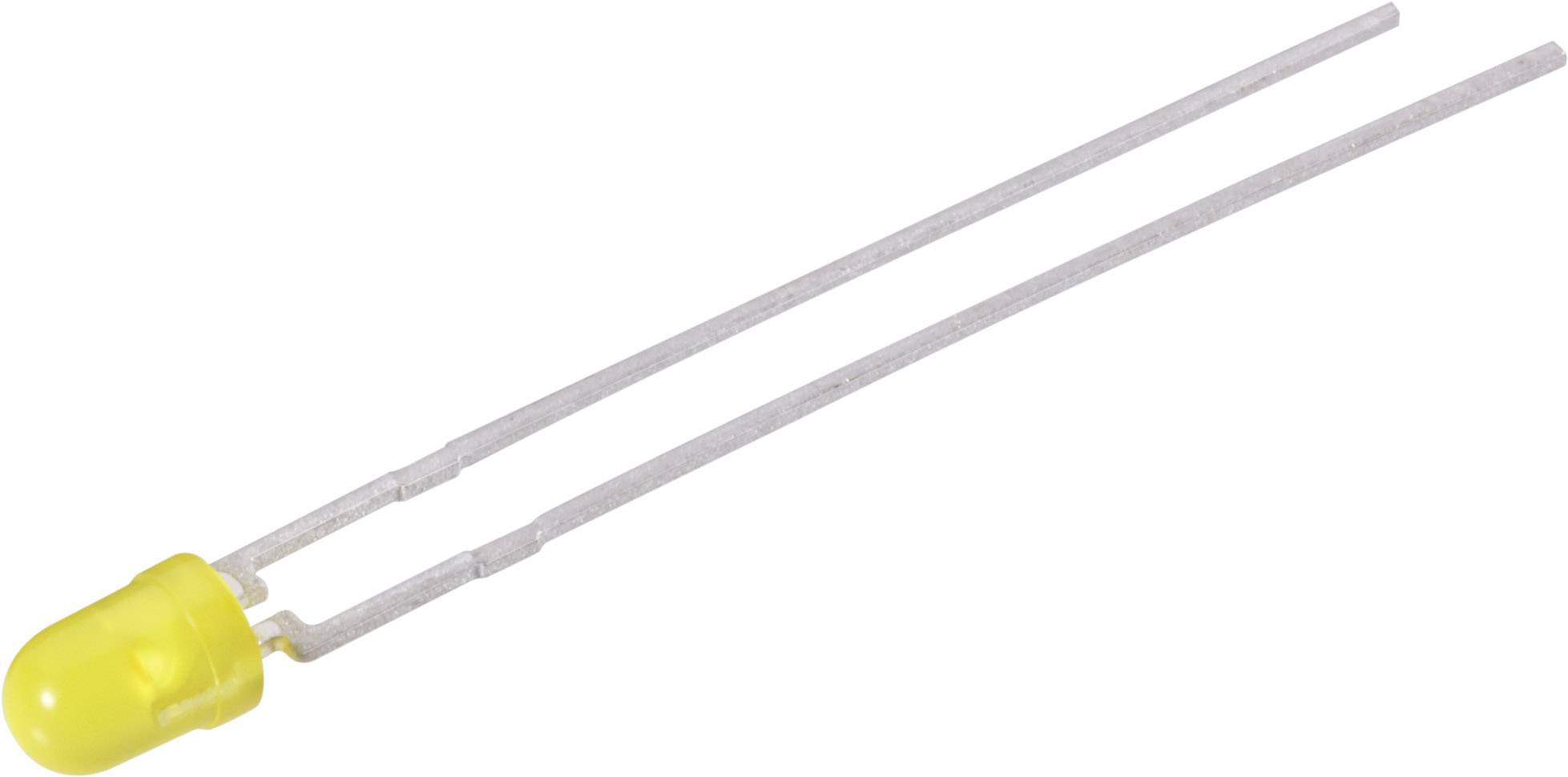 Vishay TLLY4400 LED jaune rond 3 mm 1.2 mcd 25 ° 2 mA 2.4 V