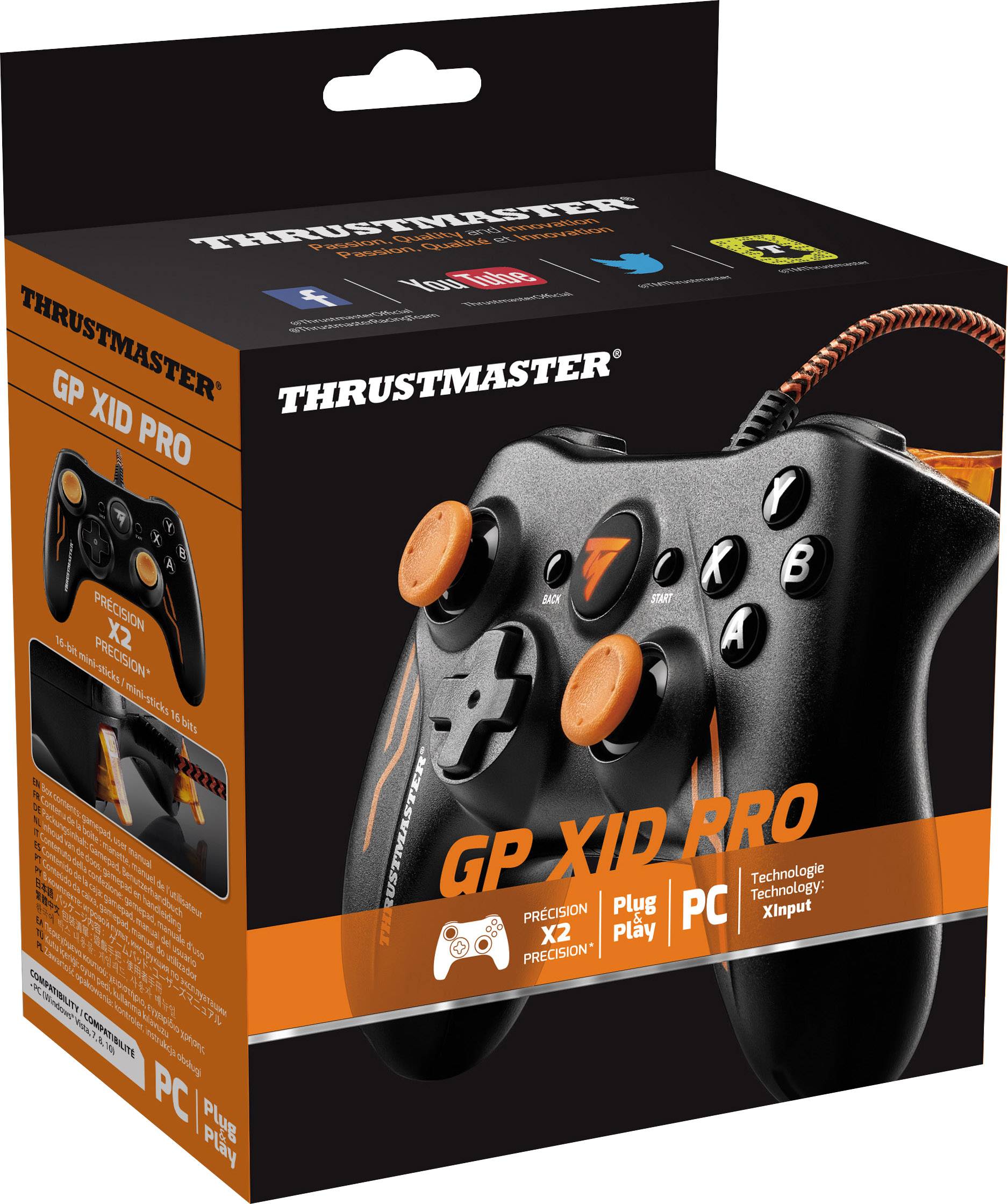Thrustmaster GP XID Pro Manette PC noir, orange