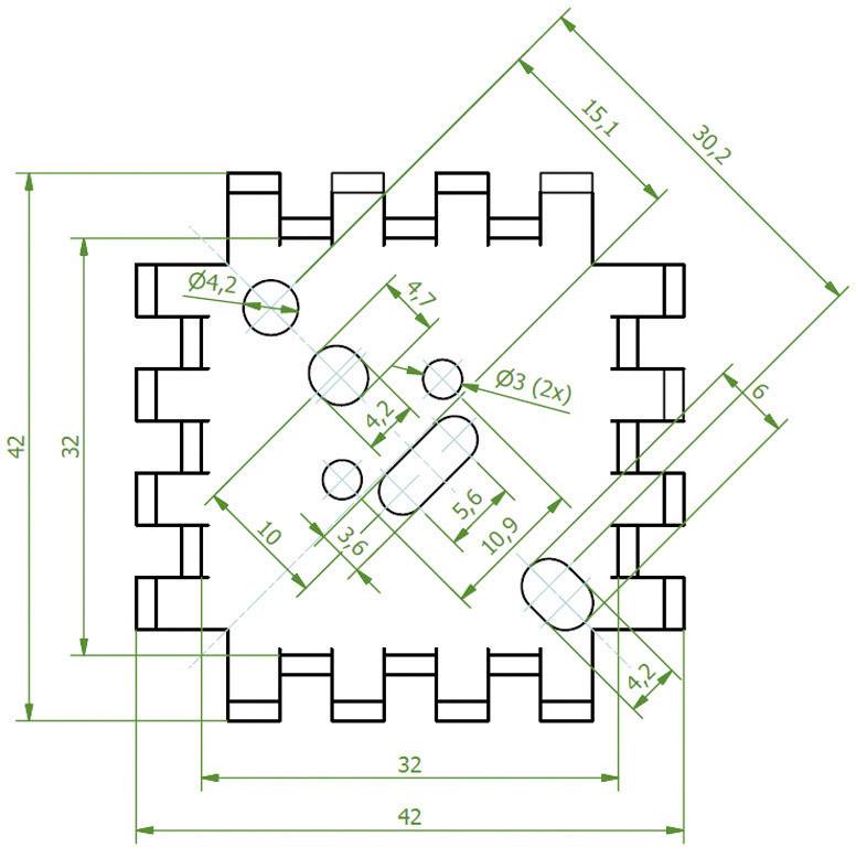 Dissipateur Fischer Elektronik FK 223 SA-CB 10034985 TO-3, TO-55, SOT-9, SOT-32, TO-220 6.8 K/W (L x l x H) 42 x 42 x 17 mm