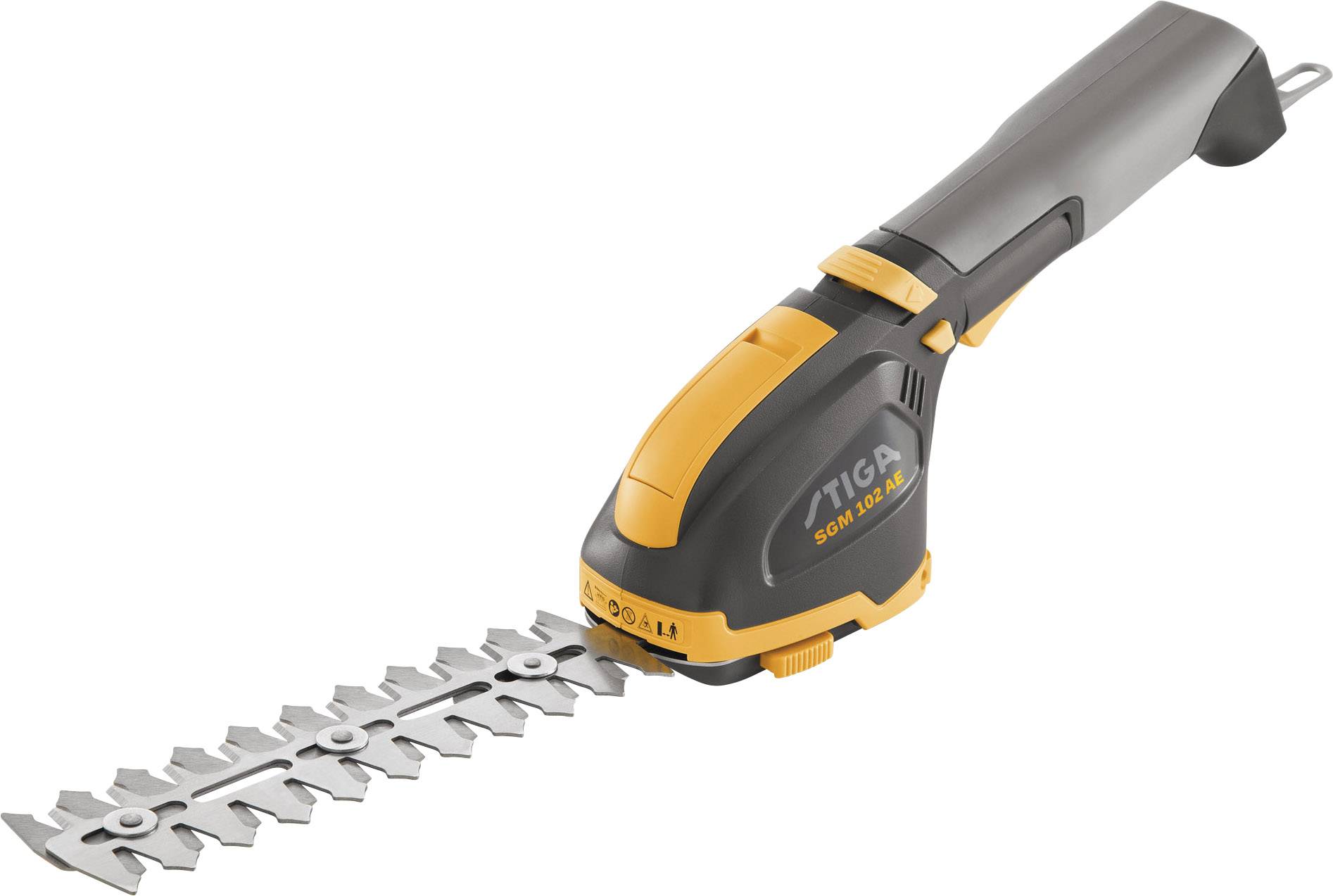 STIGA SGM 102 AE sans fil Cisaille à gazon, Sculpte-haie avec batterie, avec accessoires 10.8 V