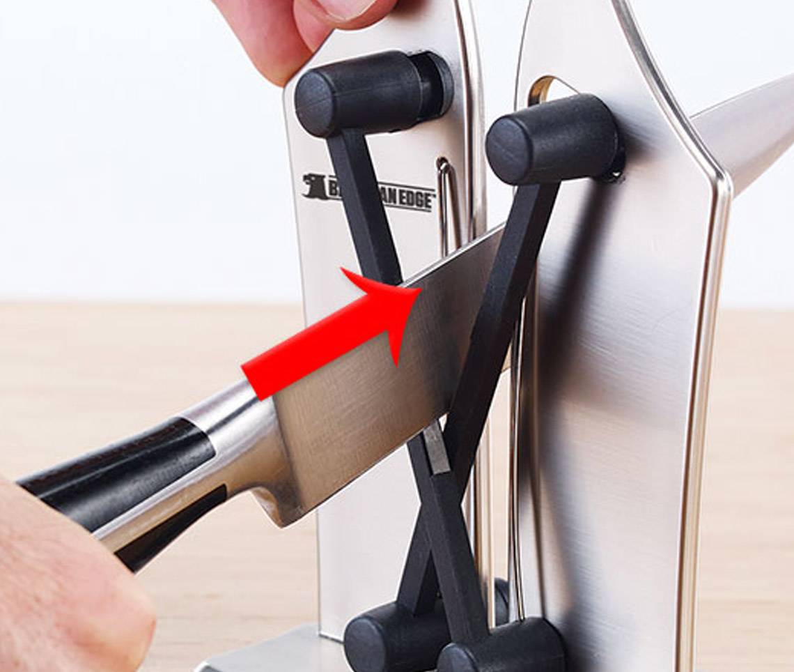 MediaShop Bavarian Edge M17471 Affûteur de couteaux argent (mat)