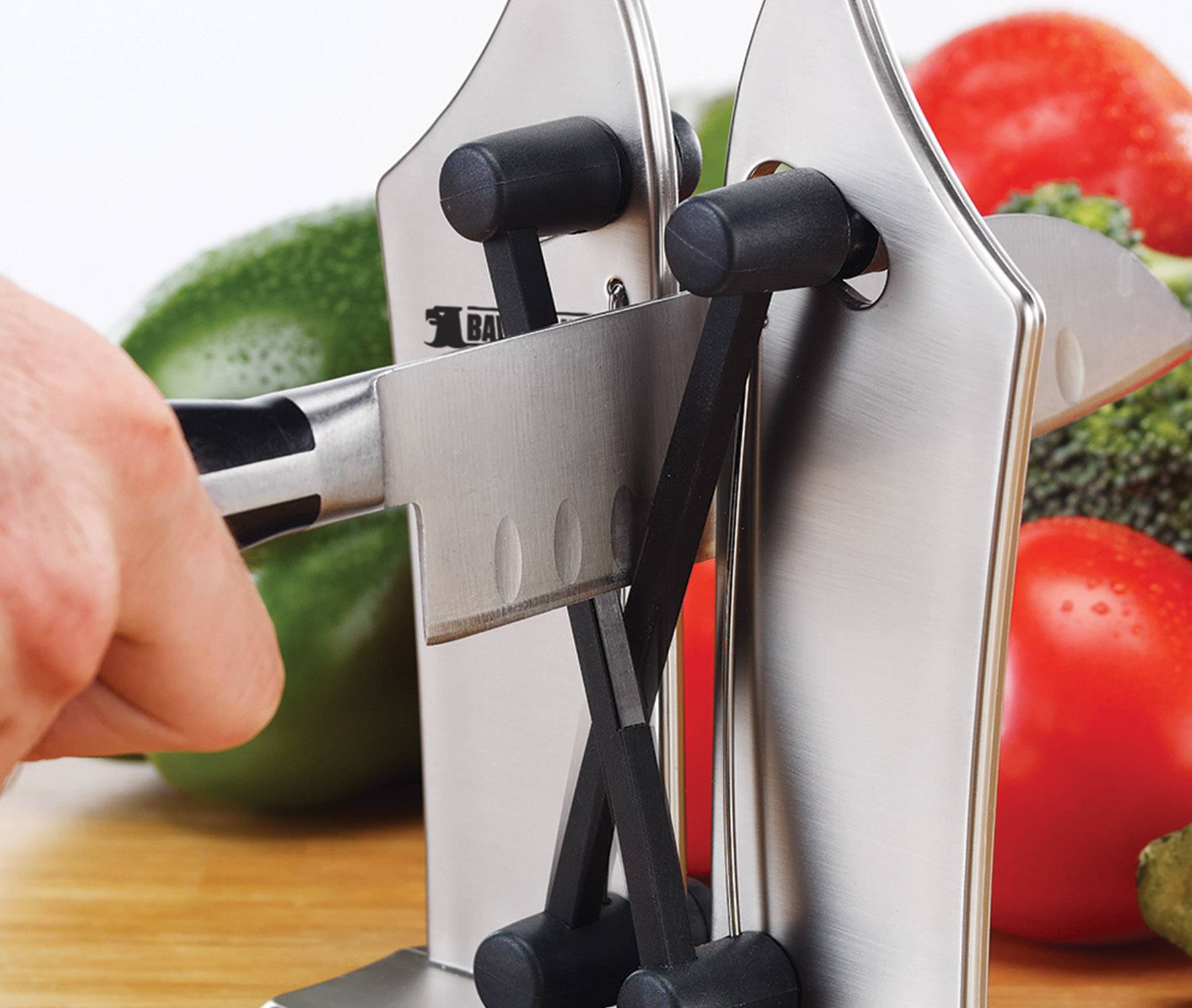 MediaShop Bavarian Edge M17471 Affûteur de couteaux argent (mat)