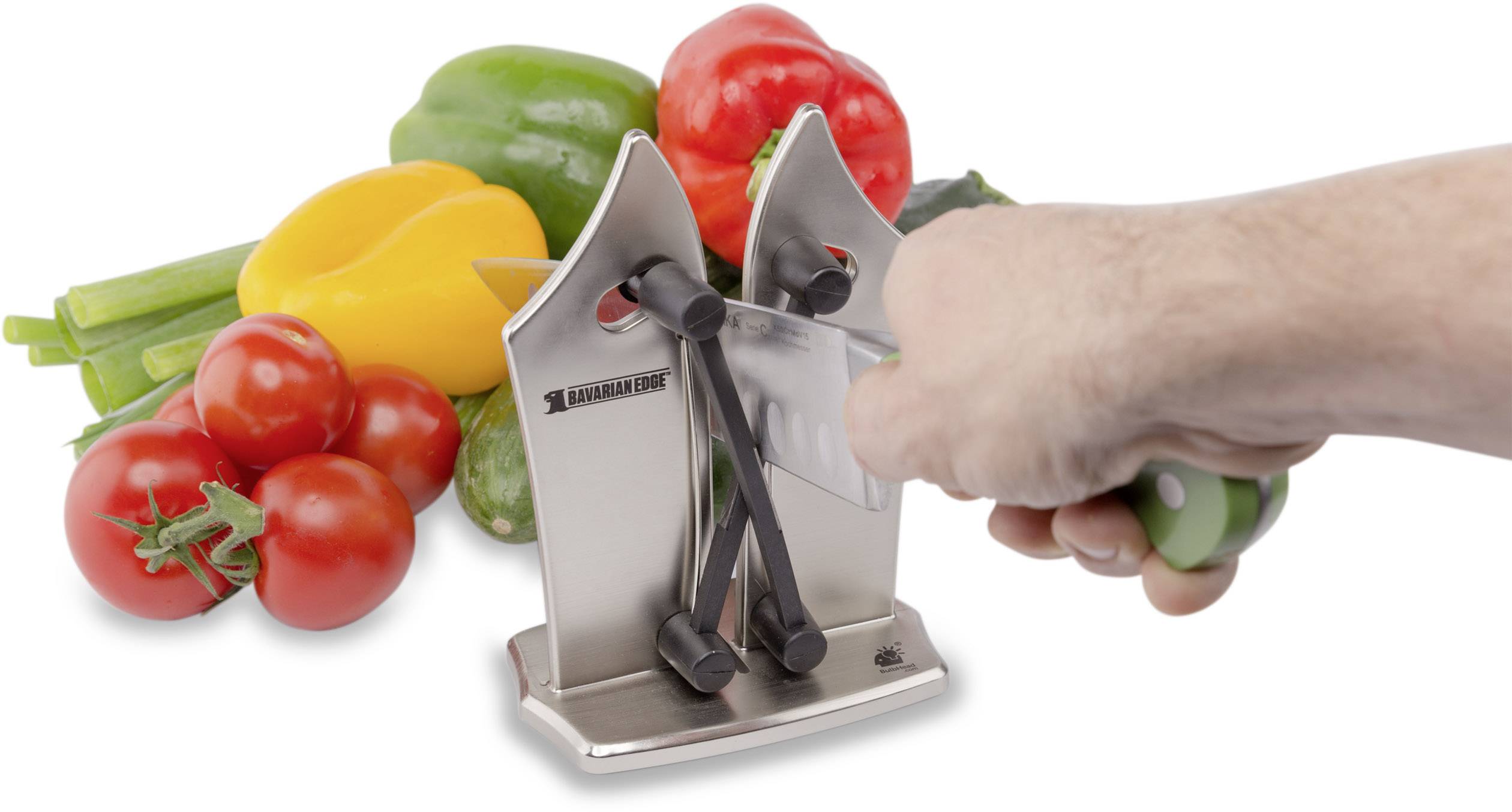 MediaShop Bavarian Edge M17471 Affûteur de couteaux argent (mat)