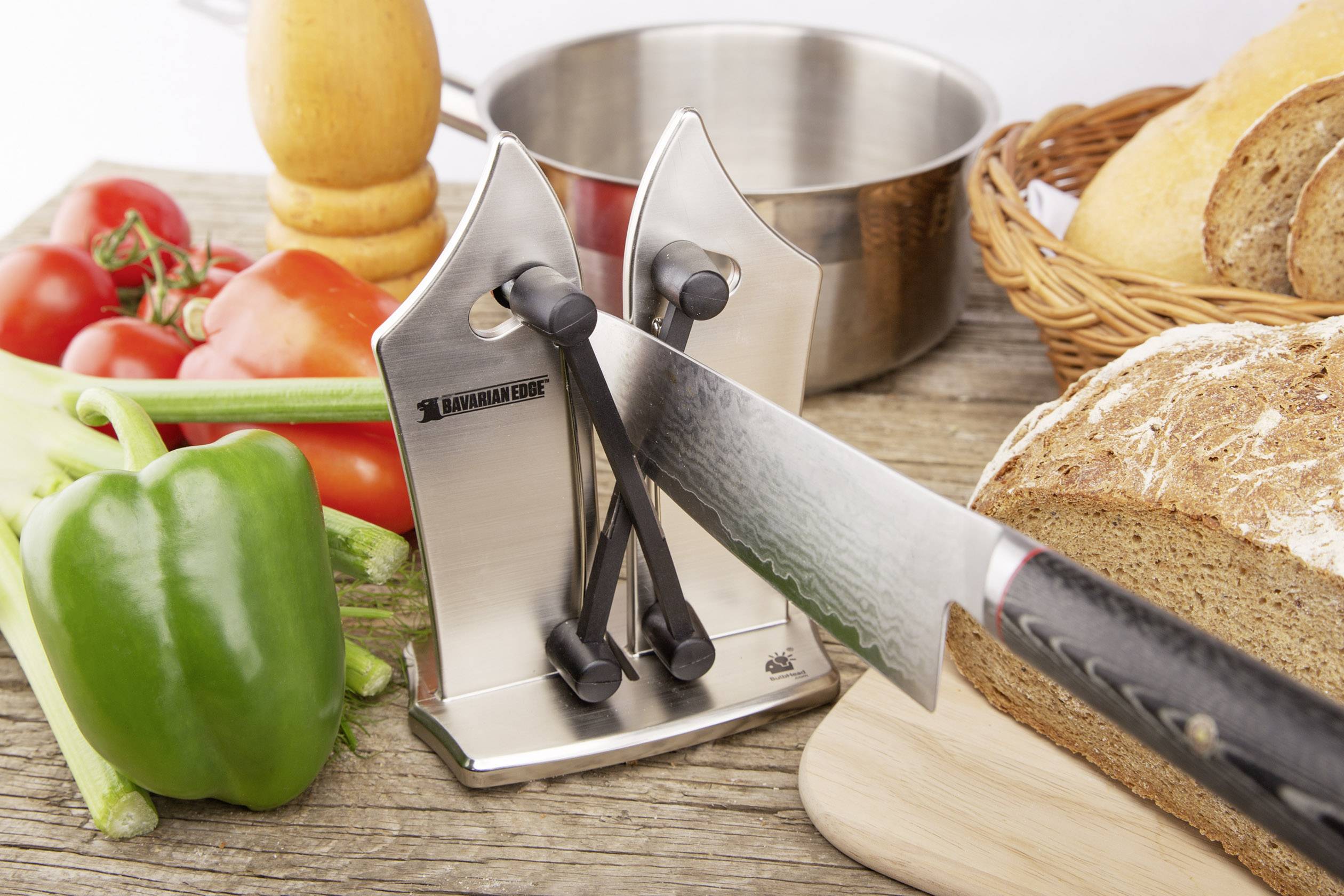 MediaShop Bavarian Edge M17471 Affûteur de couteaux argent (mat)