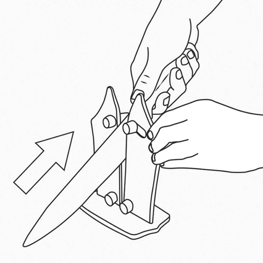 MediaShop Bavarian Edge M17471 Affûteur de couteaux argent (mat)