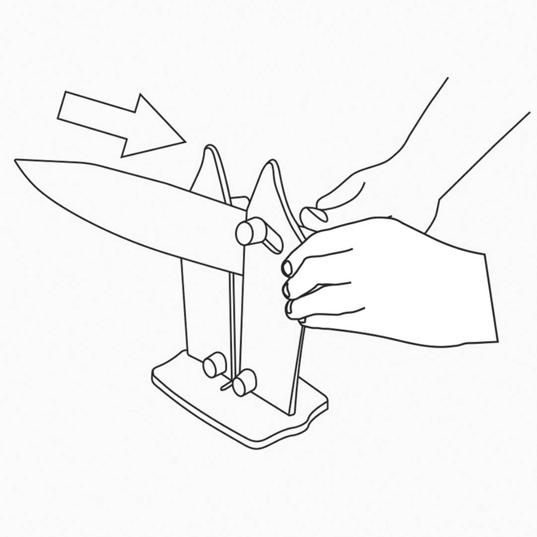 MediaShop Bavarian Edge M17471 Affûteur de couteaux argent (mat)