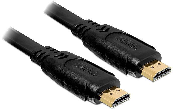 Câble de raccordement Delock HDMI Fiche mâle HDMI-A, Fiche mâle HDMI-A 2.00 m noir 82670 4K UHD Câble HDMI