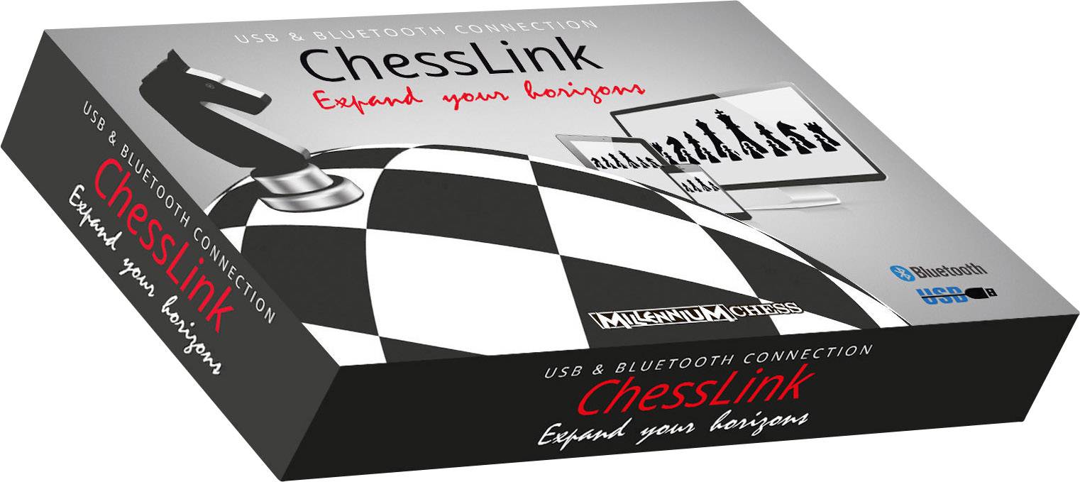 Millennium Chess M822 Chess Link Jeu d'échecs électronique, module de communication Bluetooth® + USB