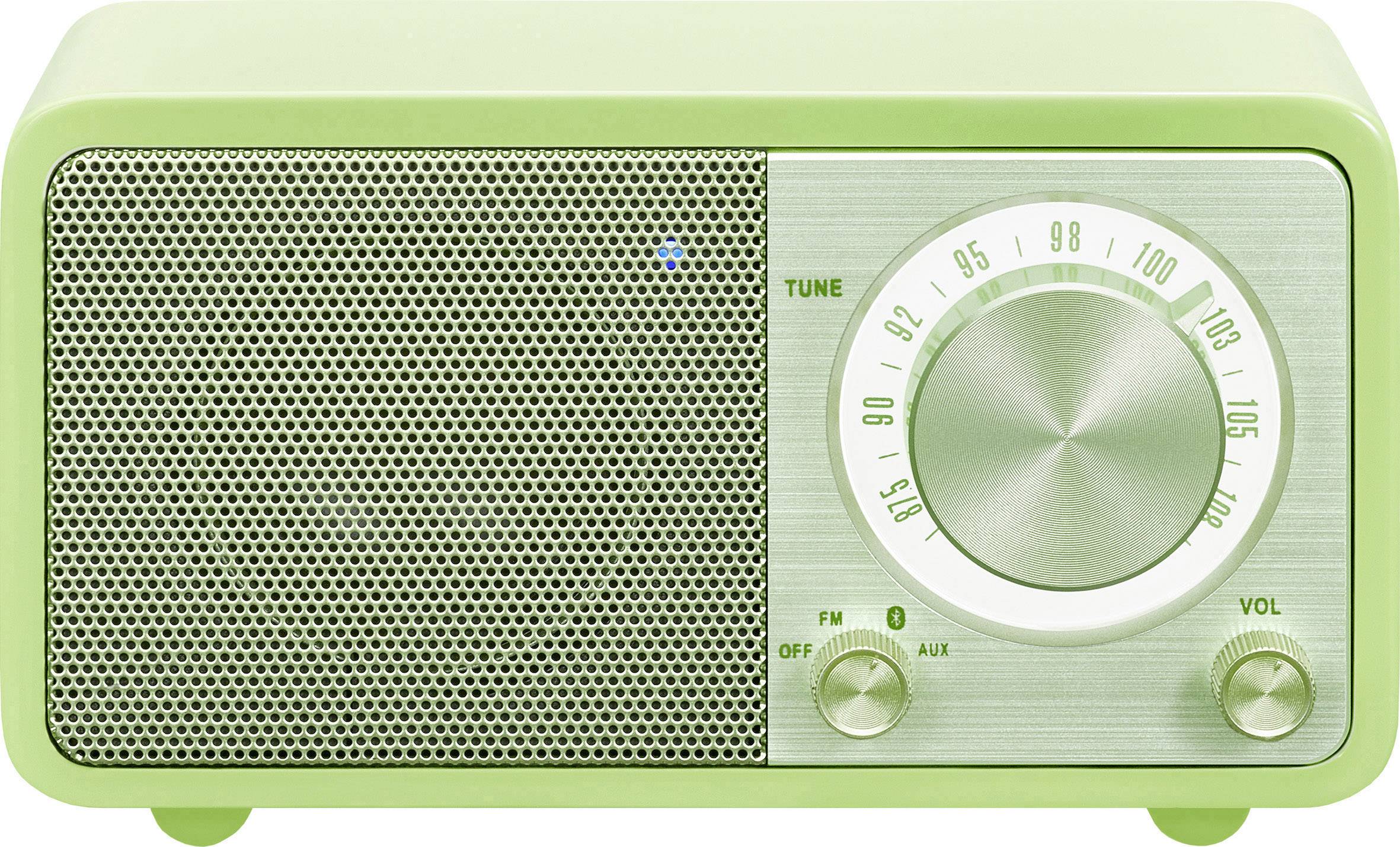 Sangean WR-7 Genuine Mini Radio de table FM Bluetooth rechargeable vert