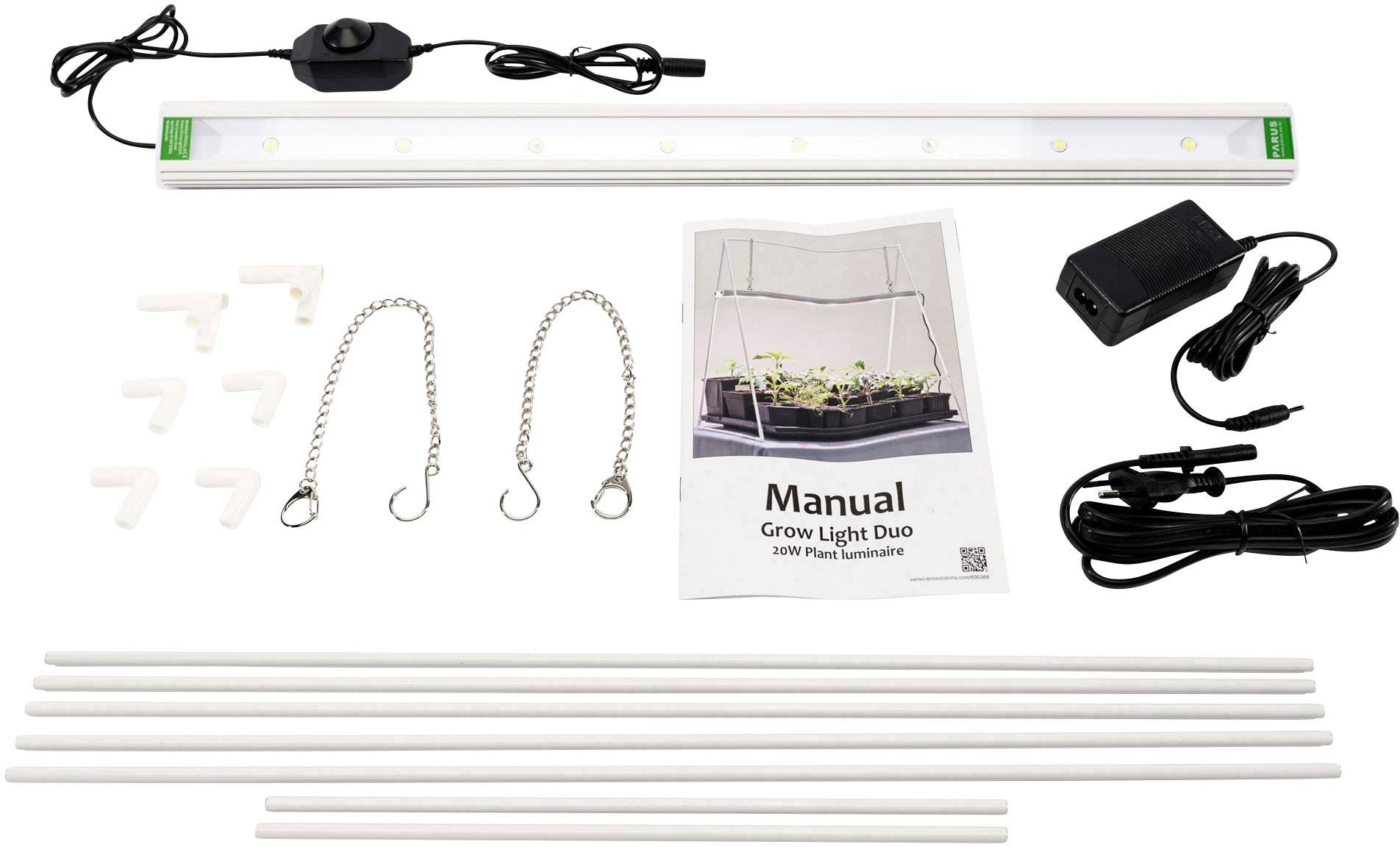 Venso Lampe de croissance avec trépied GrowLight Duo LED intégrée 22 W blanc neutre 1 pc(s)