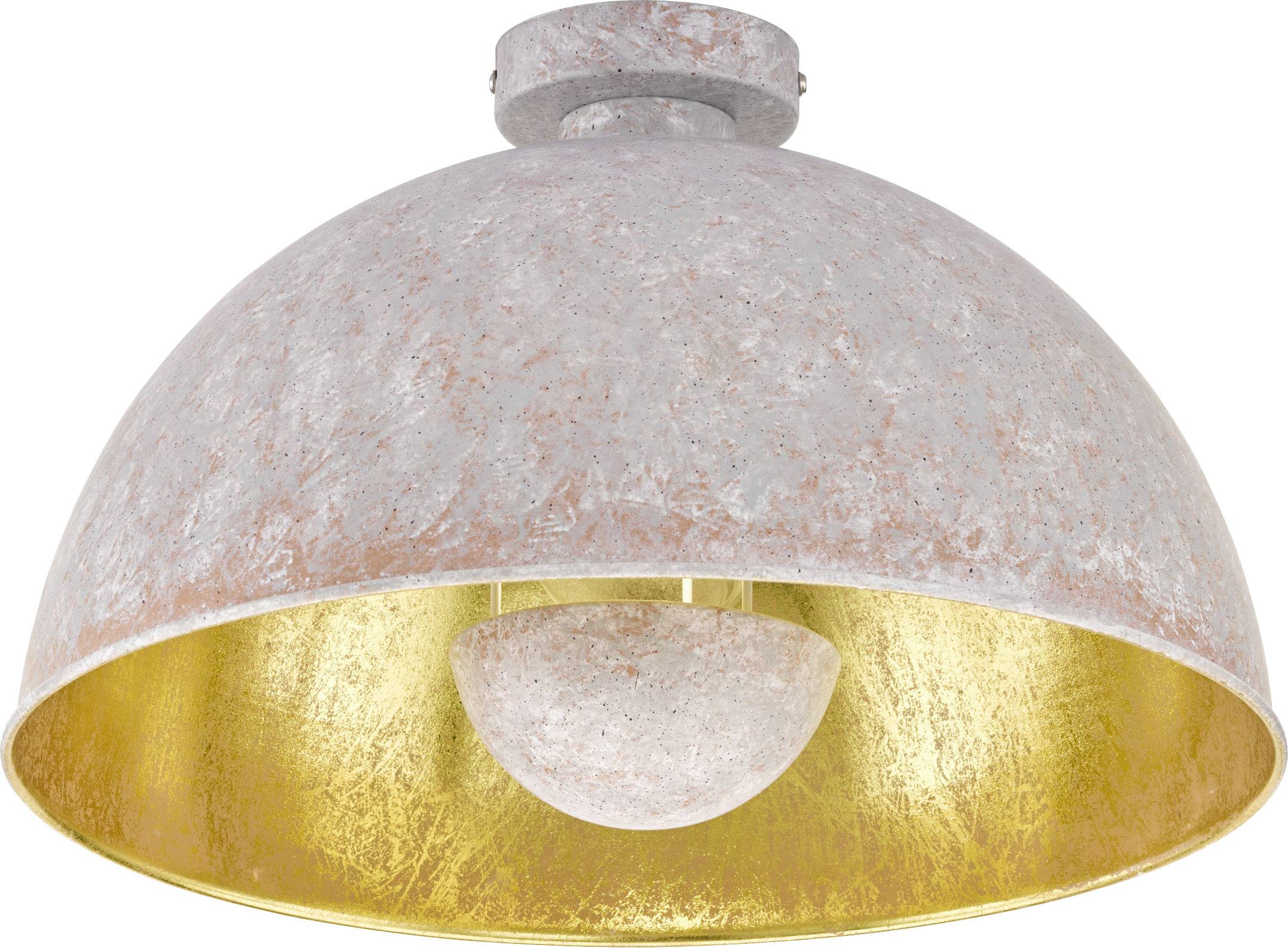 WOFI 9019.01.50.8000 Mona Plafonnier LED E27 60 W aspect béton, or