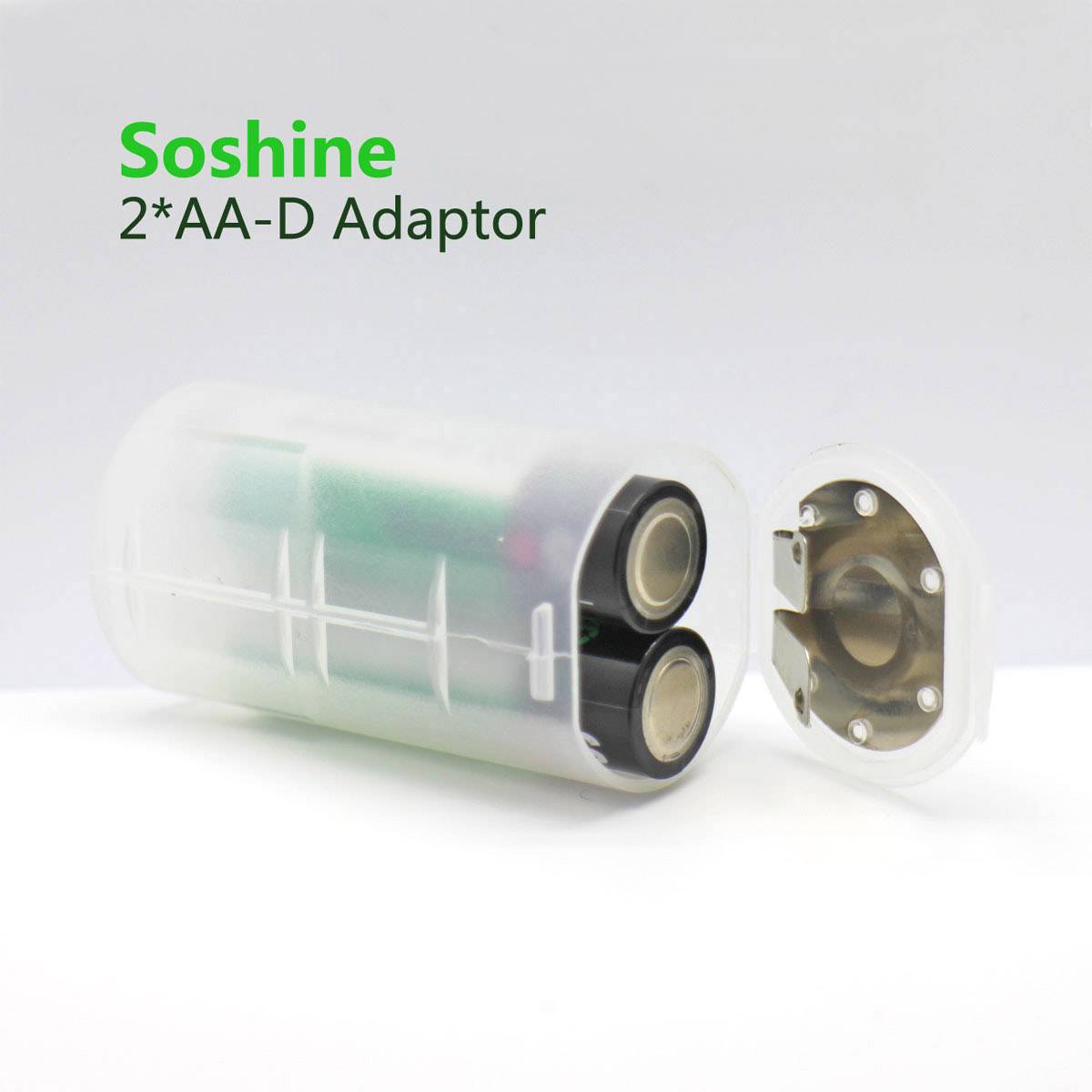 Soshine 2x Mignon to Mono SBC010 Adaptateur de batterie