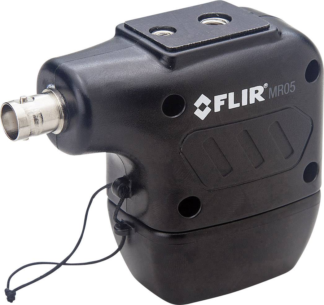 Capteur d'humidité de FLIR. Appareil portable noir avec connexion par câble, conçu pour mesurer l'humidité dans divers matériaux.