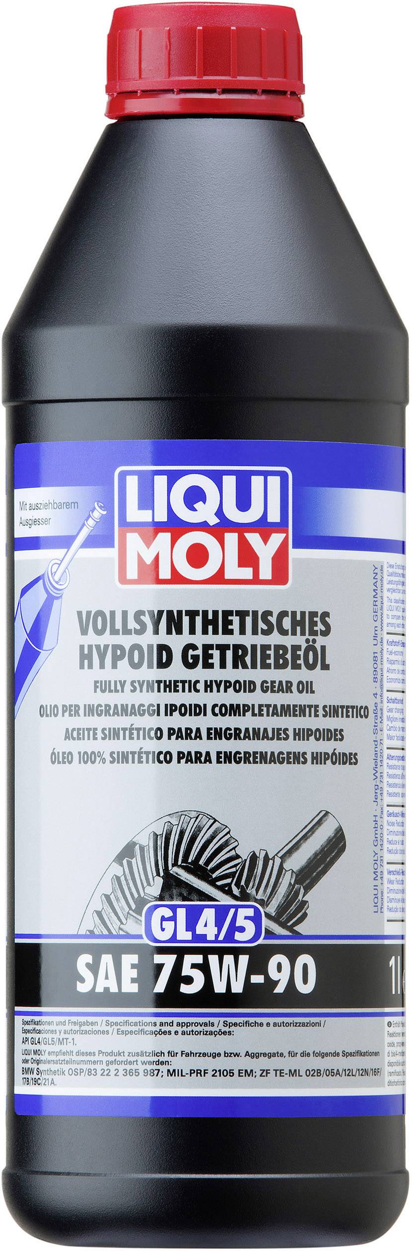 Liqui Moly GL4/5 75W-90 1024 Huile de transmission hypoïde 1 l