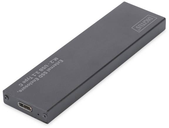Digitus DA-71115 Boîtier pour disques durs M.2 M.2 2230, M.2 2242, M.2 2260, M.2 2280 USB 3.2 (2è gén.) (USB 3.1)