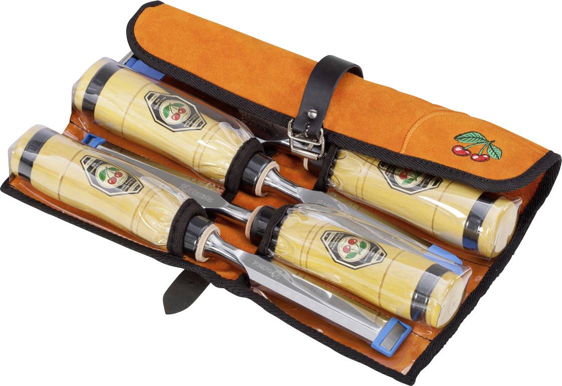 Jeu de 2 charpentiers 4 pièces, dans un sac en cuir velours Kirschen 1958000