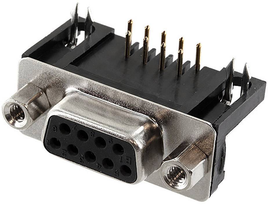 econ connect BUN9WB/9 Embase SUB-D femelle 90 ° Nombre de pôles: 9 pin à souder