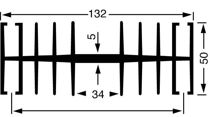 Dissipateur thermique Fischer Elektronik SK 148 100 SA 10019332 1.1 K/W (L x l x H) 100 x 132 x 50 mm 1 pc(s)