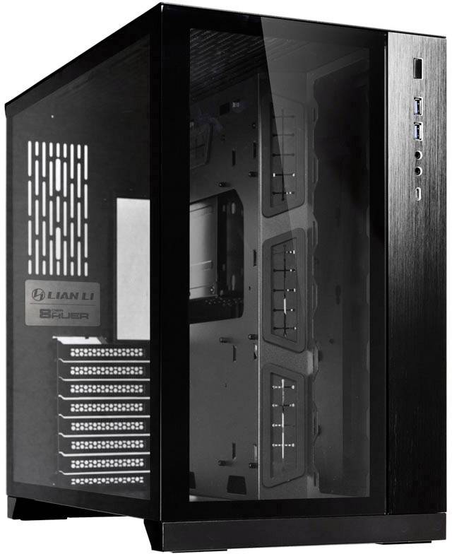 Tour midi Lian Li PC-O11DX Boîtier PC noir fenêtre latérale, filtre anti-poussière