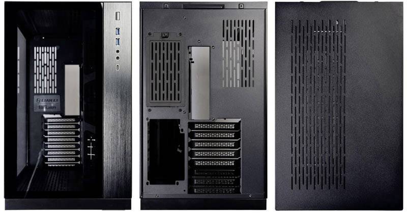 Tour midi Lian Li PC-O11DX Boîtier PC noir fenêtre latérale, filtre anti-poussière