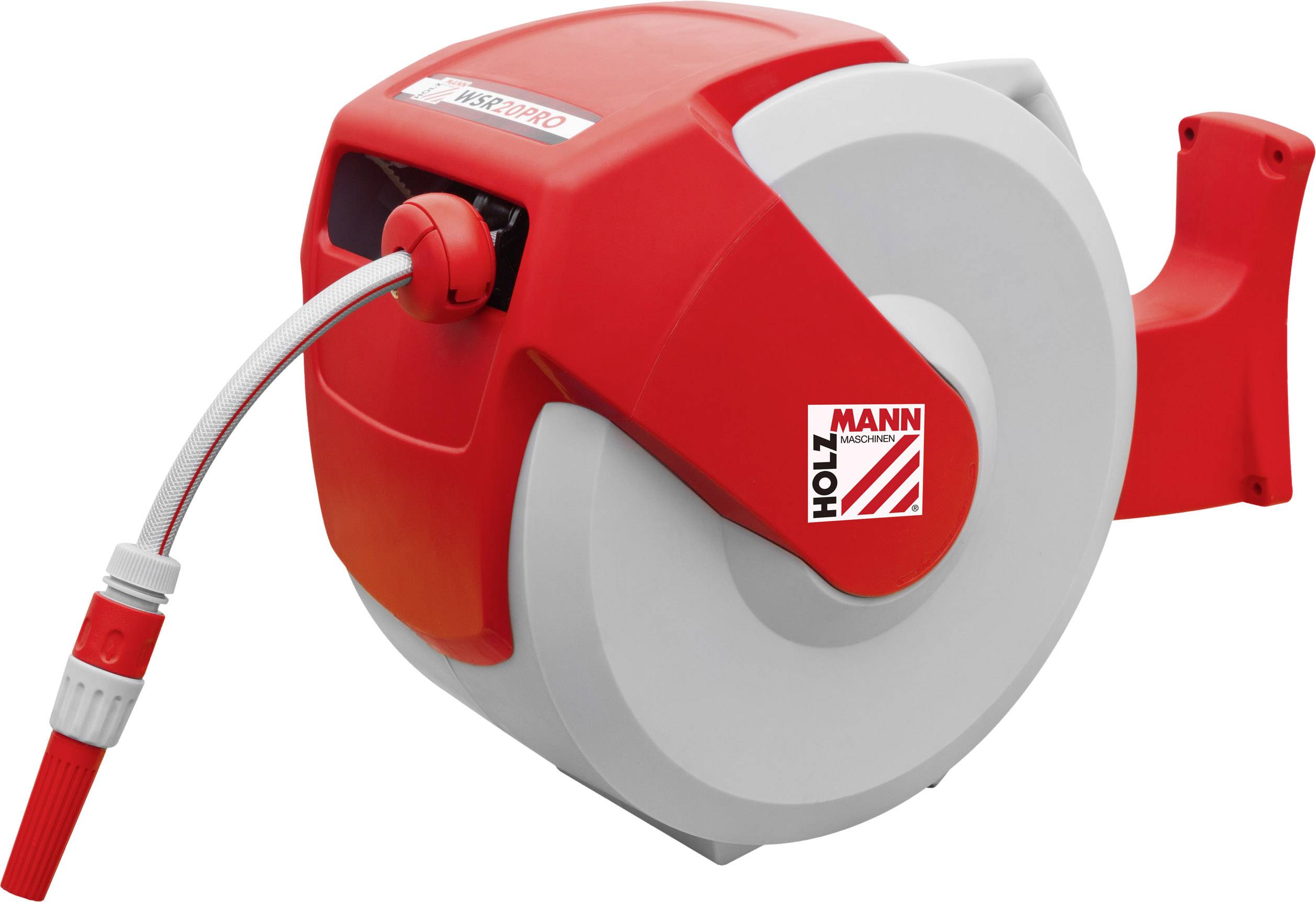 Holzmann Maschinen WSR20PRO 9.5 mm 20 m 1/2 pouce 1 pc(s) rouge, gris Dévidoir de tuyau