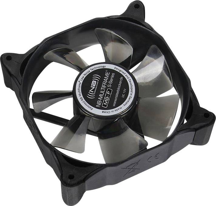 NoiseBlocker M8-P Ventilateur pour PC noir (l x H x P) 80 x 80 x 25 mm