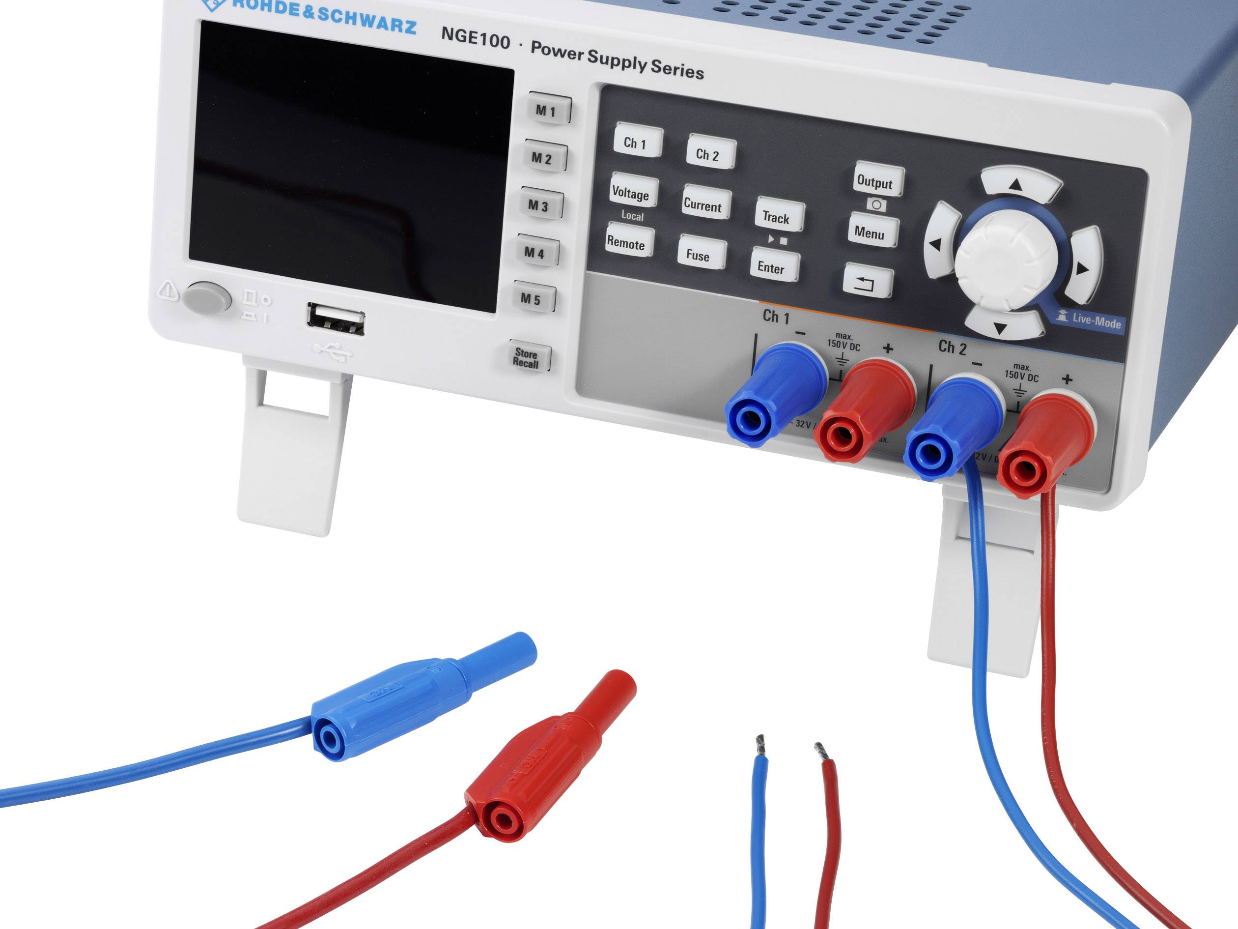 Alimentation de laboratoire réglable Rohde & Schwarz NGE102B 0 - 32 V/DC 0 - 3 A 66 W USB OVP, télécommandable Nbr. de sorties 2 x