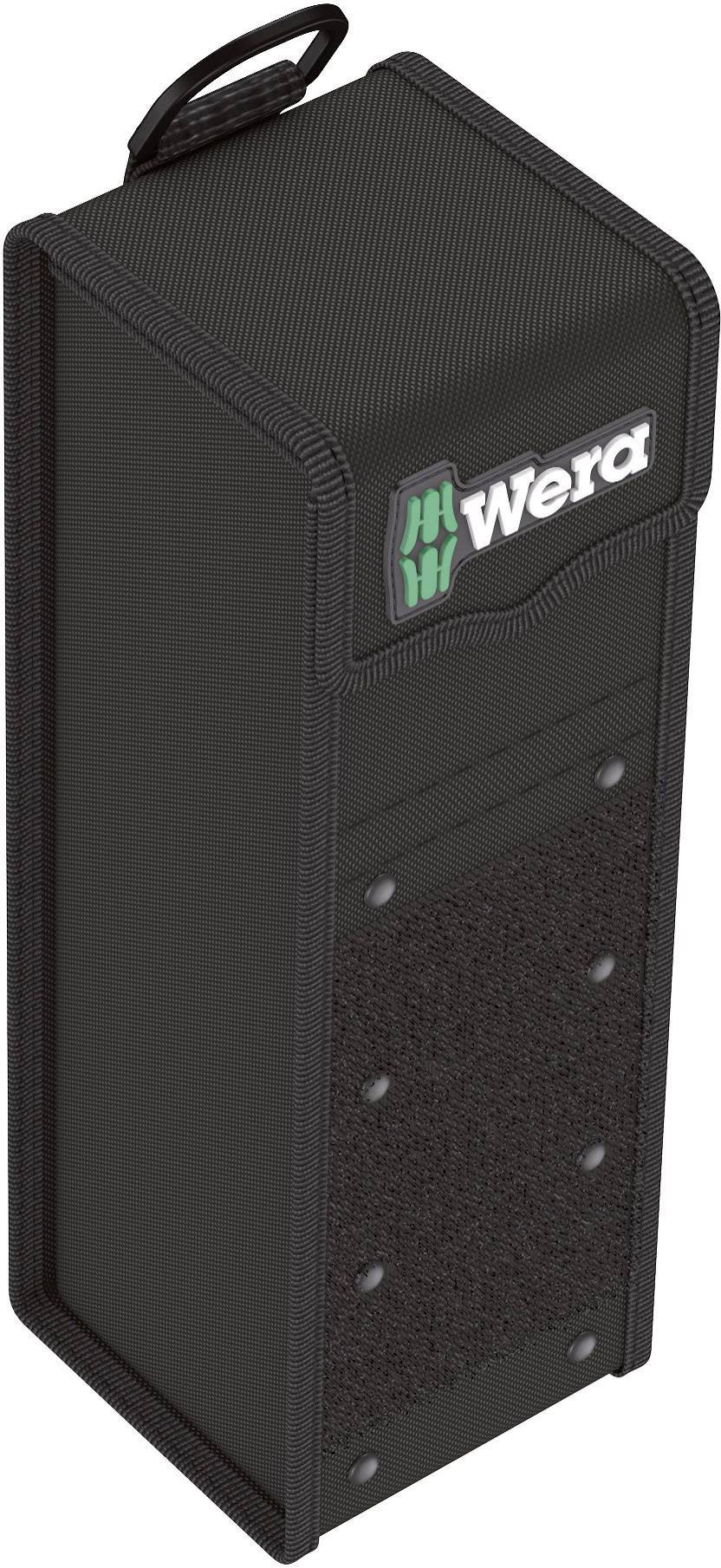 Un étui noir rectangulaire avec le logo 'Wera' sur le dessus, probablement destiné à ranger des outils.