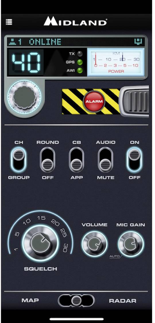 Microphone Midland Dual Mike 6 Pin C1283.02