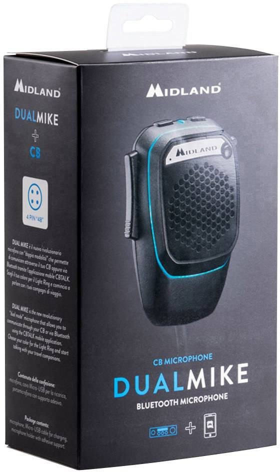 Microphone Midland Dual Mike 6 Pin C1283.02