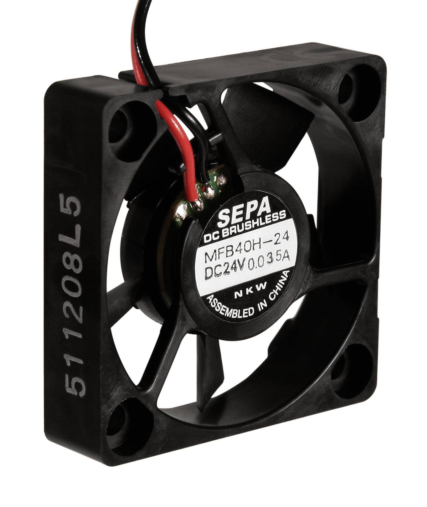 SEPA MFB40H12 Ventilateur axial 12 V/DC 185 l/min (L x l x H) 40 x 40 x 10 mm