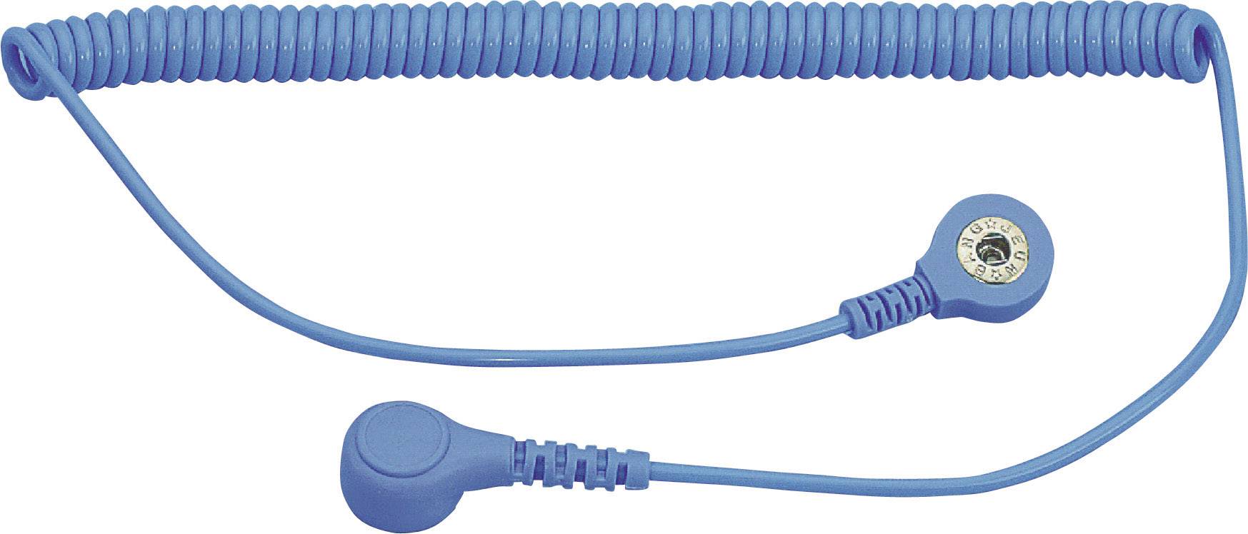 Câble de mise à la terre antistatique (ESD) BJZ C-198 1263 1.80 m Bouton-pression 4 mm, Bouton-pression 10.3 mm 1 pc(s)