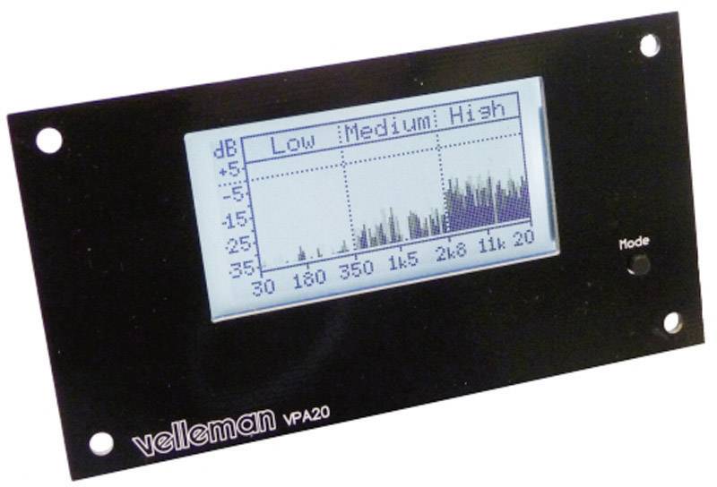 Analyseur audio kit à monter Whadda K8098 12 V/DC 1 pc(s)