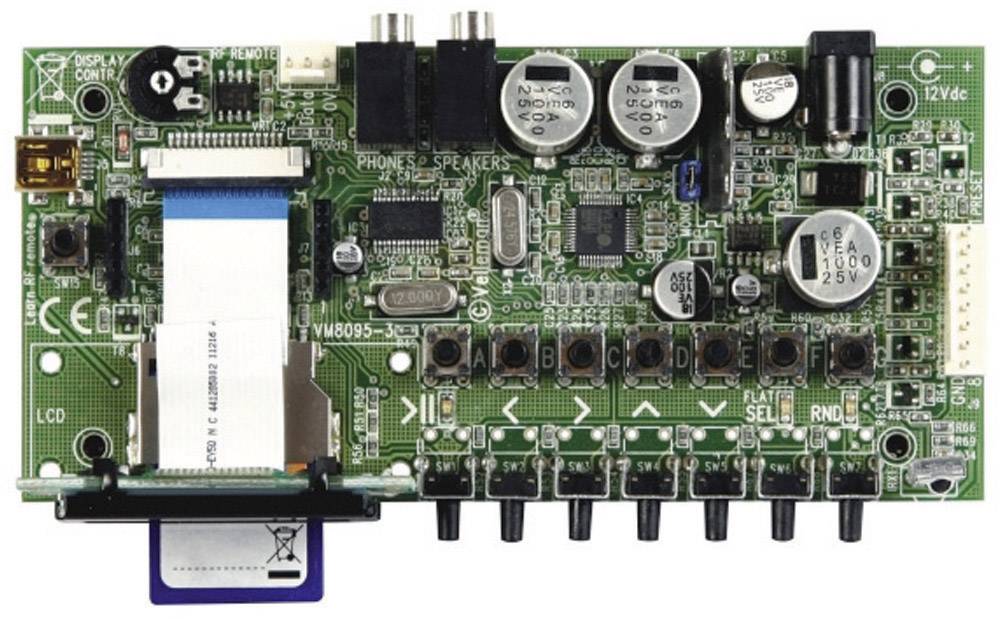 Lecteur MP3 kit monté Whadda VM8095 12 V/DC 1 pc(s)