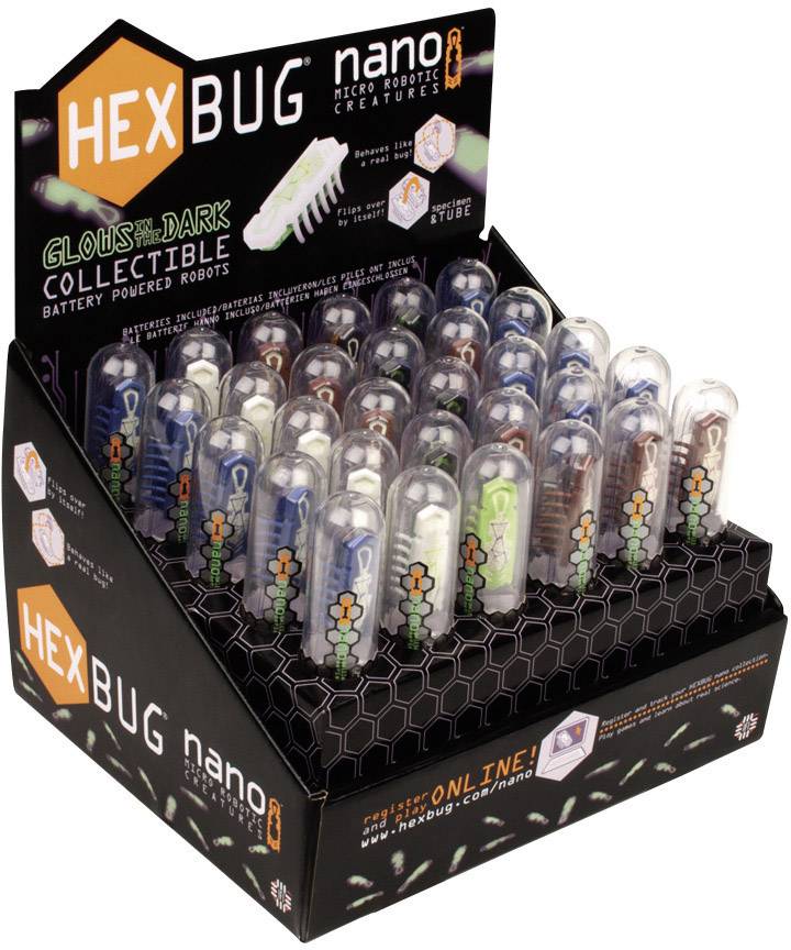 Robot insecte fluorescent Hexbug Nano Glow in the Dark