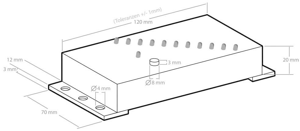 Indicateur de niveau (kit monté) Kemo M167N 3 V/DC 1 pc(s)