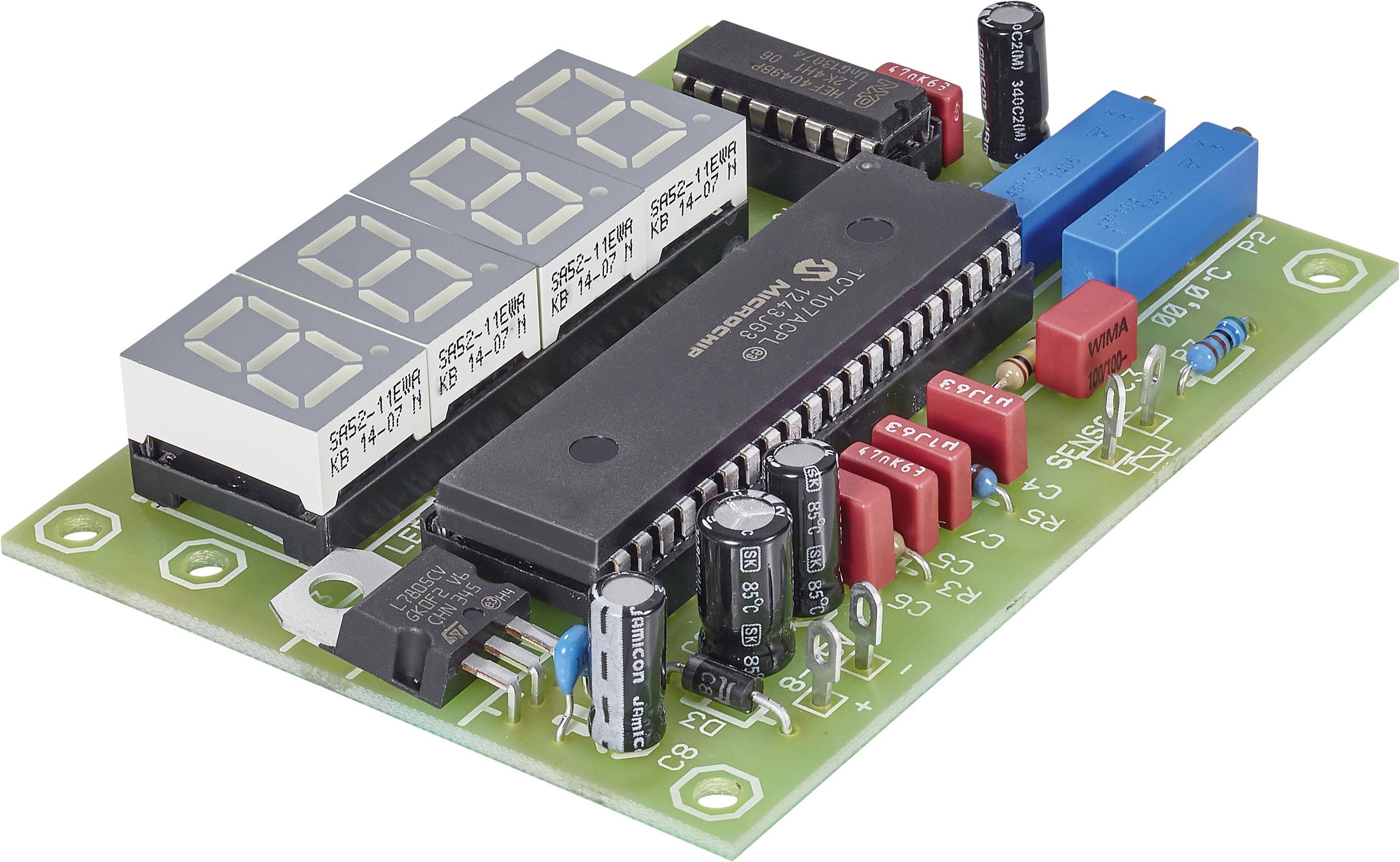 Thermomètre LED kit monté Components 192139 9 V/DC, 12 V/DC, 18 V/DC -50 - 150 °C 1 pc(s)