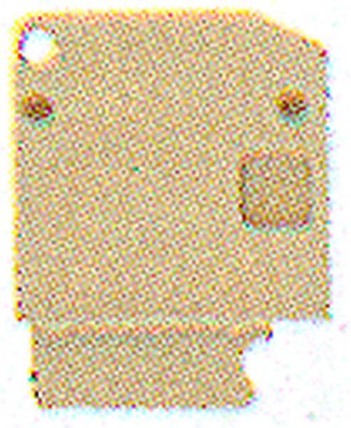 Image jaune, pixellisée avec une forme irrégulière, ressemblant à un circuit imprimé ou à un bouclier. Aucun caractère ou détail reconnaissable.