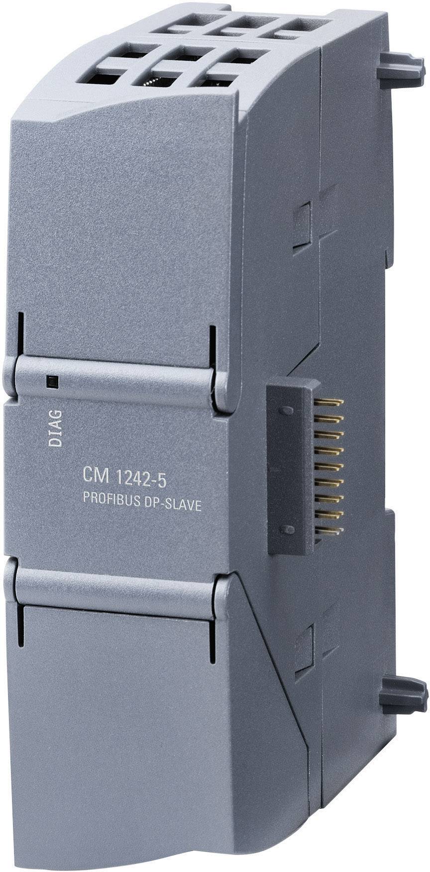Module de communication industriel gris pour réseaux PROFINET, monté verticalement avec un champ de raccordement latéral.