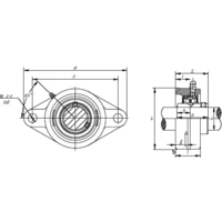 Palier HTB UCFL 204 Ø de perçage 20 mm Écartement des trous 90 mm 1 pc(s) Palier HTB UCFL 204 Ø de perçage 20 mm Écartement des trous 90 mm 1 pc(s)