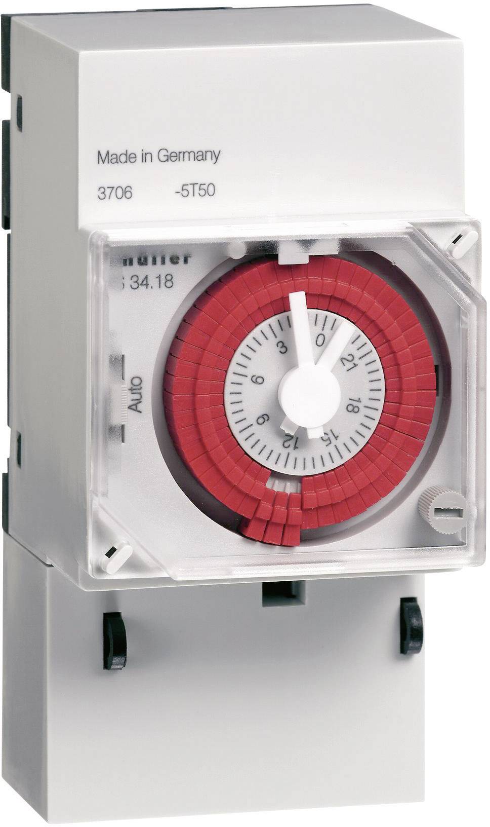 Müller VS 30.18 12-24V & DC 24-48V 50-60Hz Programmateur horaire pour rail analogique 12 V/DC, 24 V/DC, 48 V/DC, 24 V/AC, 48 V/AC