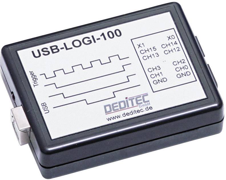 Deditec USB-LOGI-100 - PC USB Logikanalysator mit 100 MSamples/sec und 18 Kanälen